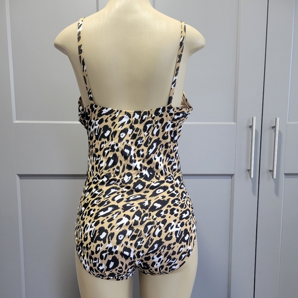 EllenTrancy  Leopard Print One-Piece Swimsuit - Picture 5 of 7